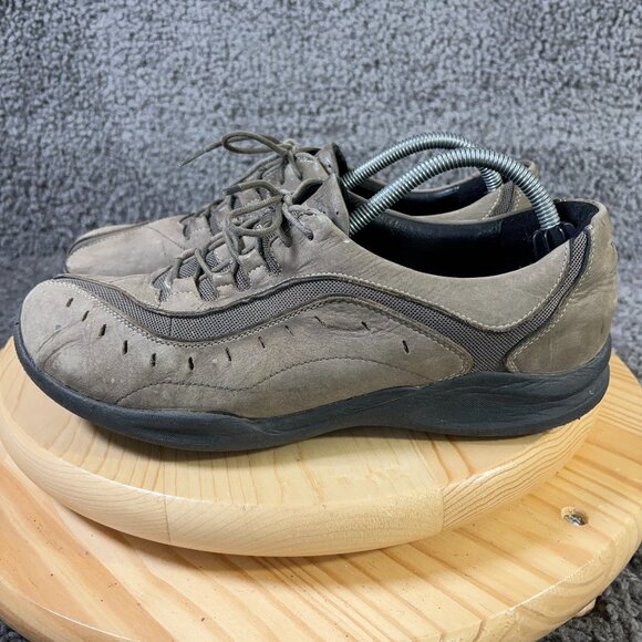 Clarks Wave Wheel Walking Shoe Womens Size 11 Brown Leather Casual Sneaker - Picture 1 of 8